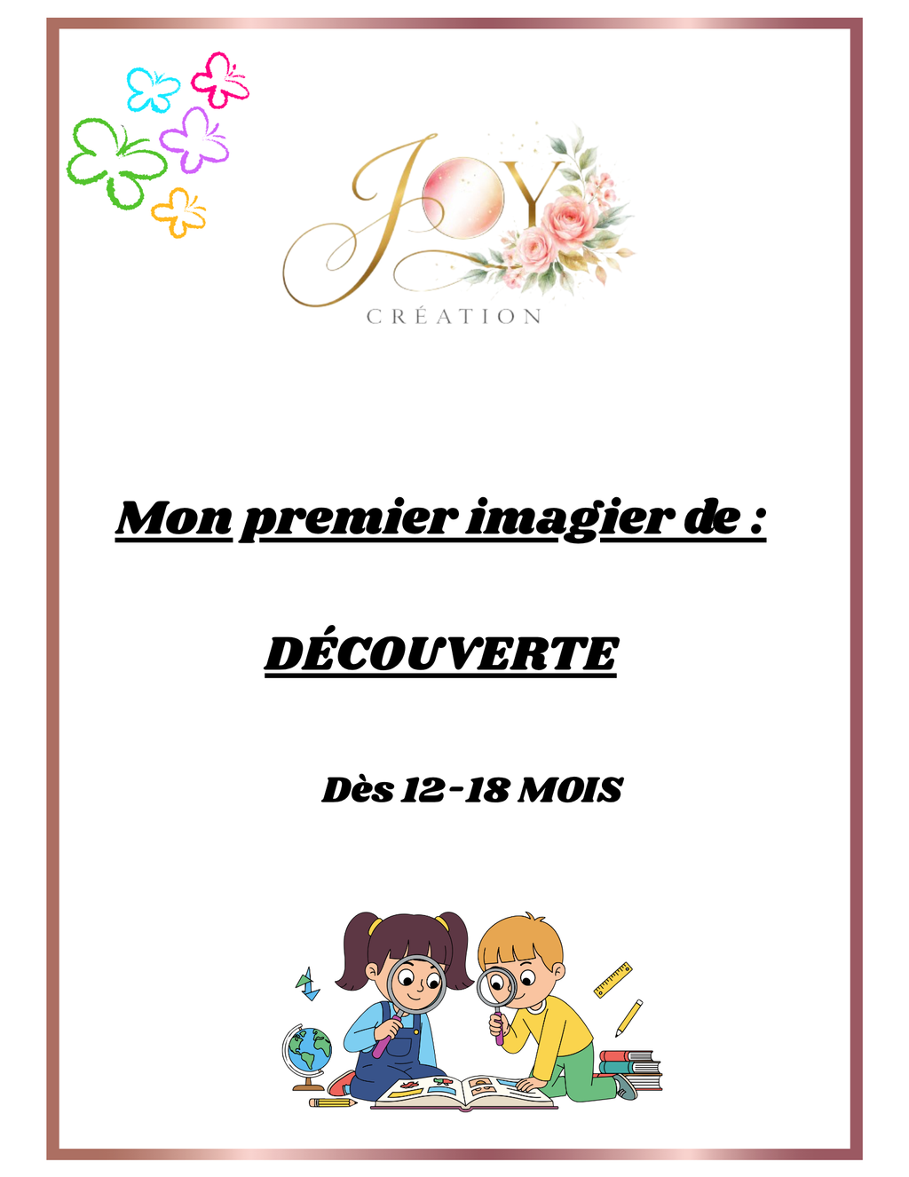 Mon imagier de découverte - dès 12 mois - 13 pages - POCKET