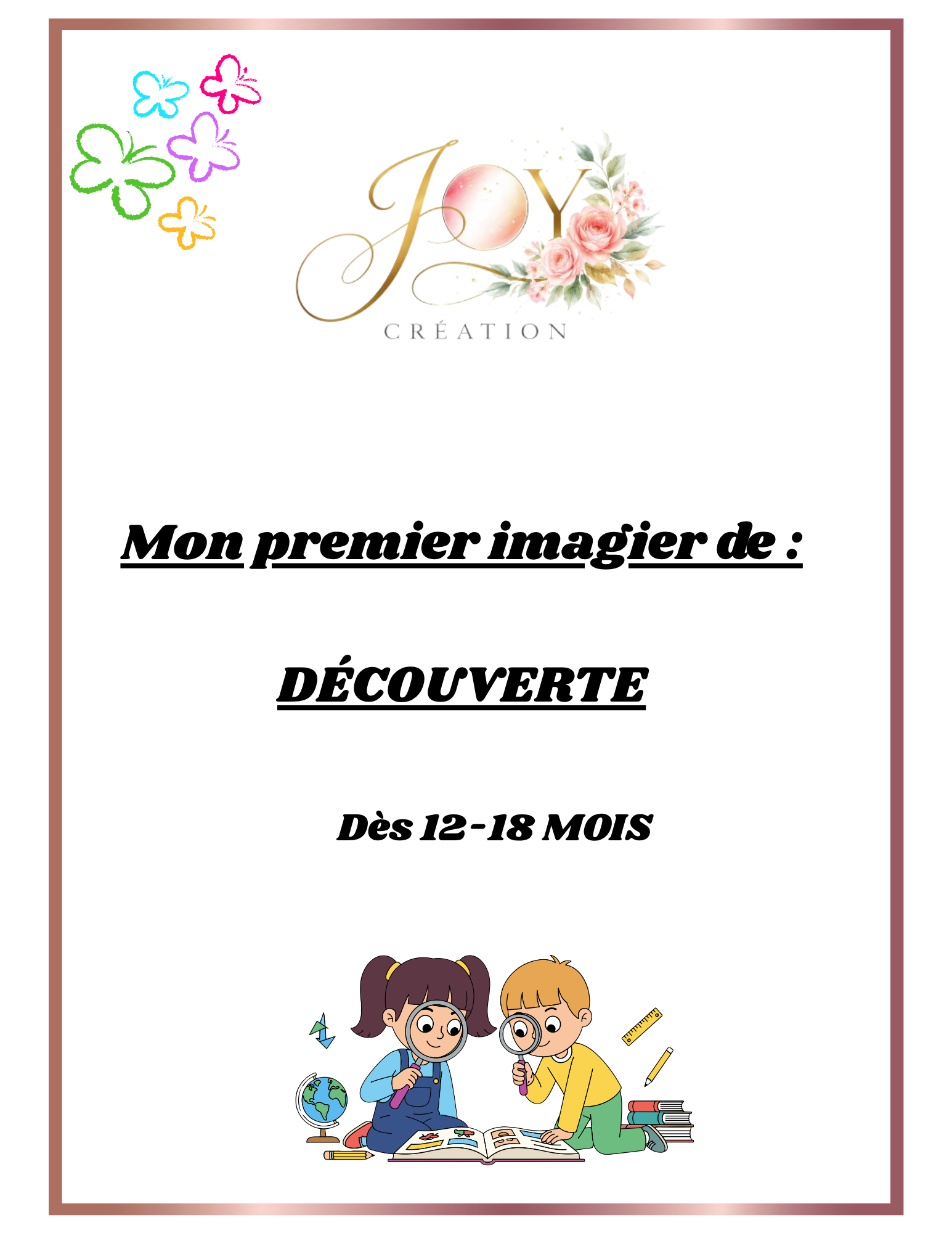 Mon imagier de découverte - dès 12 mois - 13 pages - POCKET