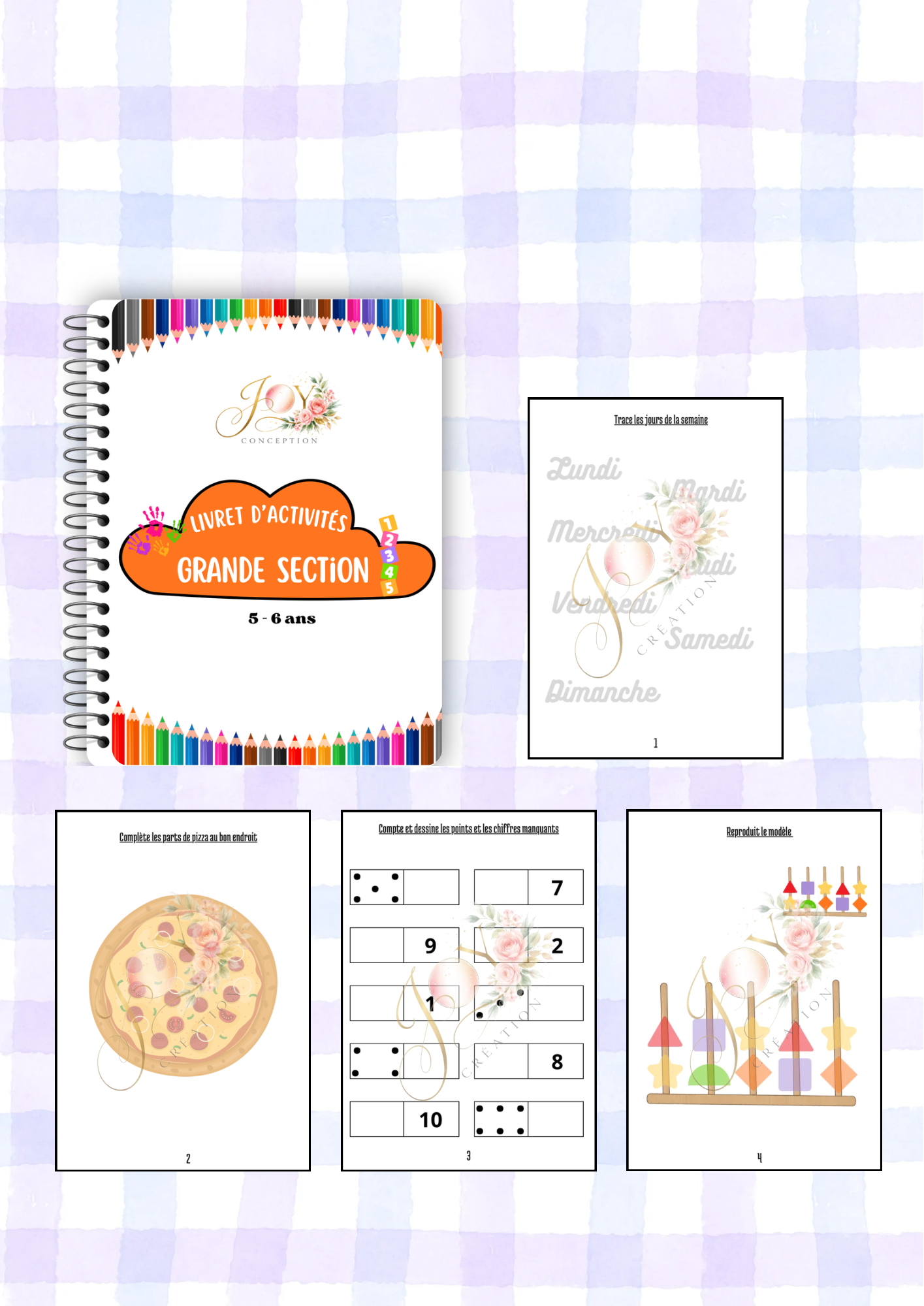 LIVRET GRANDE SECTION - 20 pages - Dès 5-6 ans