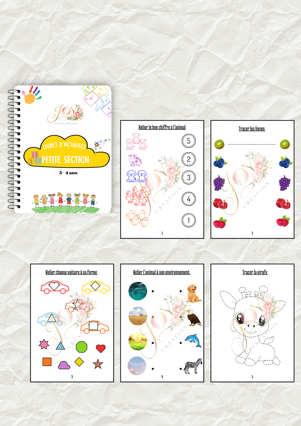 Livret Petite Section - 20 pages - 3-4 ans