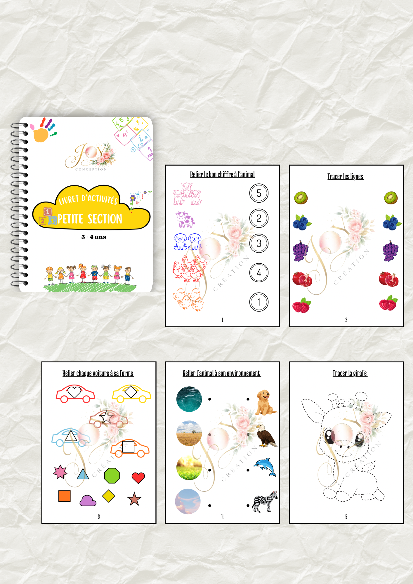Livret Petite Section - 20 pages - 3-4 ans